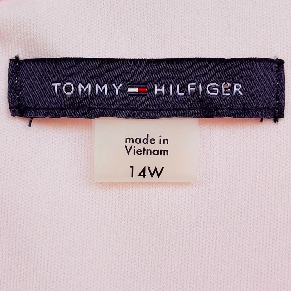 Tommy Hilfiger Pale Pink Asymmetrical Wrap Dress - Picture 11 of 12